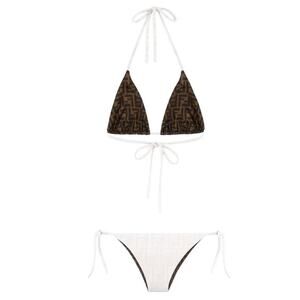 FENDI FF logo reversible bikini set